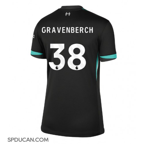 Zenski Nogometni Dres Liverpool Ryan Gravenberch #38 Gostujuci 2024-25 Kratak Rukav